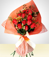 Flores - Bouquet:12 Rosas